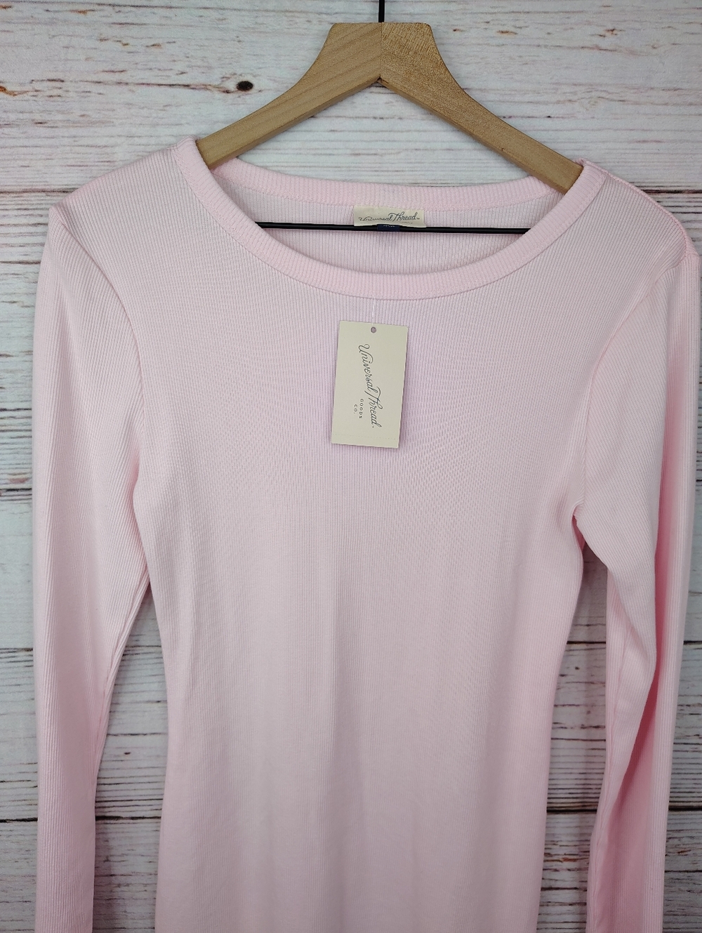 Universal Thread Light Pink Long Sleeve Ribbed Bodycon Dress - Picture 5 of 8